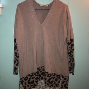 Beige/Leopard Tunic